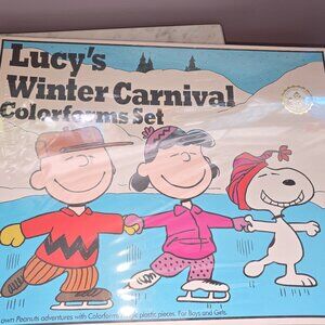 Lucy’s Winter Carnival Peanuts Colorforms Set — Reproduction - NEW SEALED